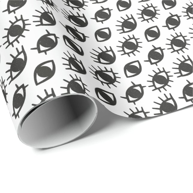 Papel De Presente Olhos (Ponta do rolo)