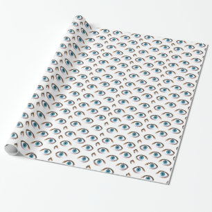 Papel De Presente olhos azuis