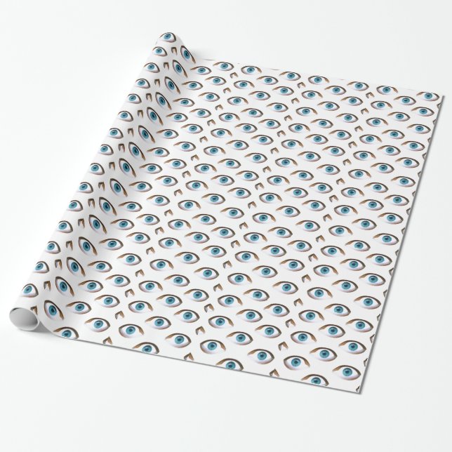 Papel De Presente olhos azuis (Desenrolado)
