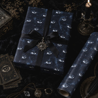 Papel De Presente Olhos Místicos Oculto Gótico