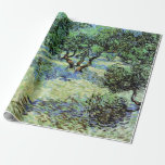 Papel De Presente Olive Grove de Vincent van Gogh<br><div class="desc">Olive Grove de Vincent van Gogh é uma pintura típica de apos impressionismo de arte. Van Gogh pintou mais de uma dúzia de paisagens de oliveiras enquanto vivia no sul de França. Um pomar cheio de frutas em uma fazenda na temporada de verão. Sobre o artista: Vincent Willem van Gogh...</div>