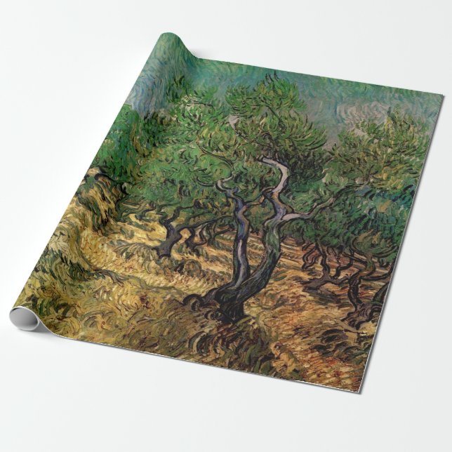 Papel De Presente Oliveiral por Vincent van Gogh (Desenrolado)