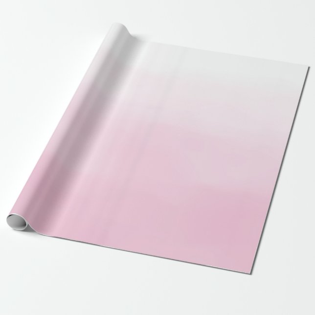 Papel De Presente Ombre Rosa (Desenrolado)