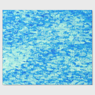 Papel De Presente Onda Azul Ondulada Brilhante Não Sem Costura