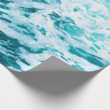 Ondas azuis oceânicas, spray oceânico, surfe, natu