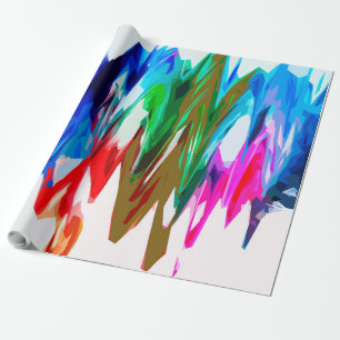 Papel De Presente Ondas coloridas