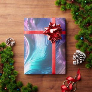 Papel De Presente Ondas Coloridas