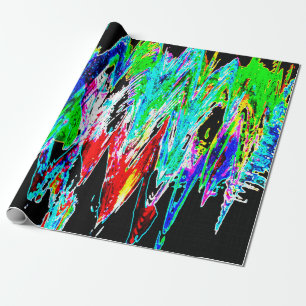 Papel De Presente Ondas coloridas