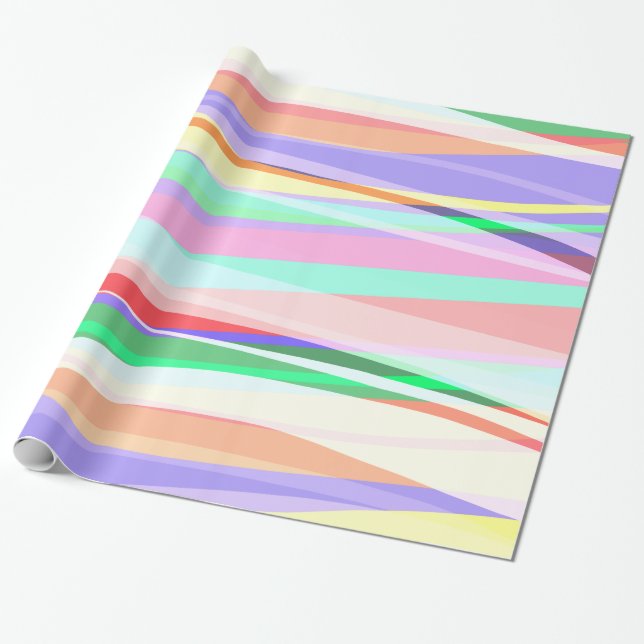Papel De Presente Ondas de Ar Leve (Desenrolado)