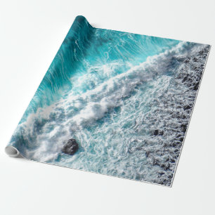 Papel De Presente Ondas do Mar bonito Melhor presente para amantes