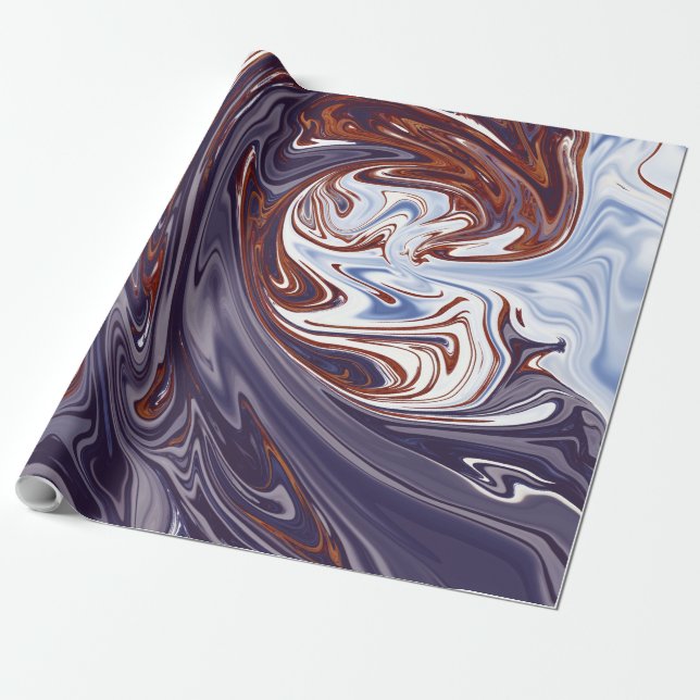 Papel De Presente Ondas monstruosas | Melhor pintura de abstrato (Desenrolado)