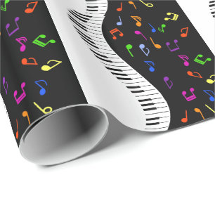 Papel De Presente Ondas Musicais