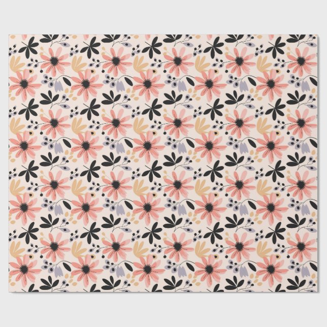 Papel De Presente Onde As Flores Bloqueam, A Esperança Também (Aberto)