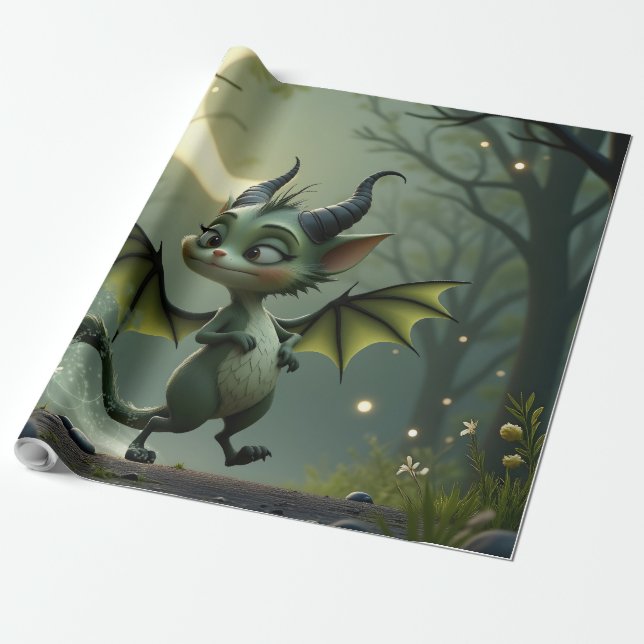 Papel De Presente Onde os raios da lua dançam, um pouco de travessur (Desenrolado)