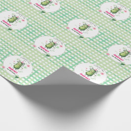 Papel De Presente One Big Dill Pickle First Birthday Pink