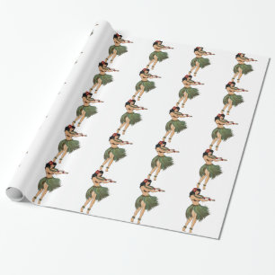Papel De Presente One Hula Girl Dancing