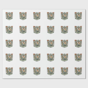 Papel De Presente Ônibus Transporte Público Gato Ônibus Transporte P