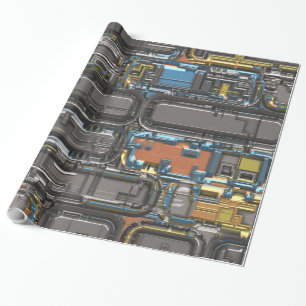 Papel De Presente Opções da imagem de Steampunk 13A-13B