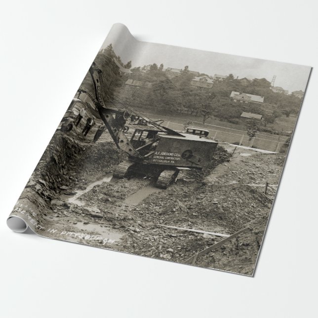 Papel De Presente OPERADOR DE CRANE DA Northwest Engineering SHOVEL  (Desenrolado)