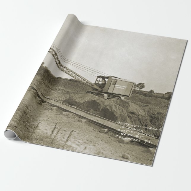 Papel De Presente OPERADOR DE CRANE DA Northwest Engineering SHOVEL  (Desenrolado)