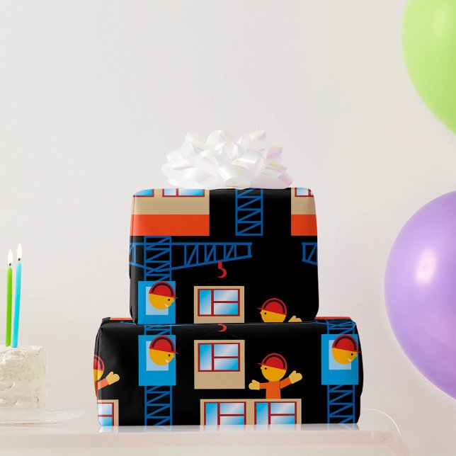 Papel De Presente Operador De Crane E Trabalhador De Construção (Criador carregado)