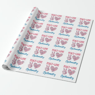 Papel De Presente Optometria de Paz e Amor