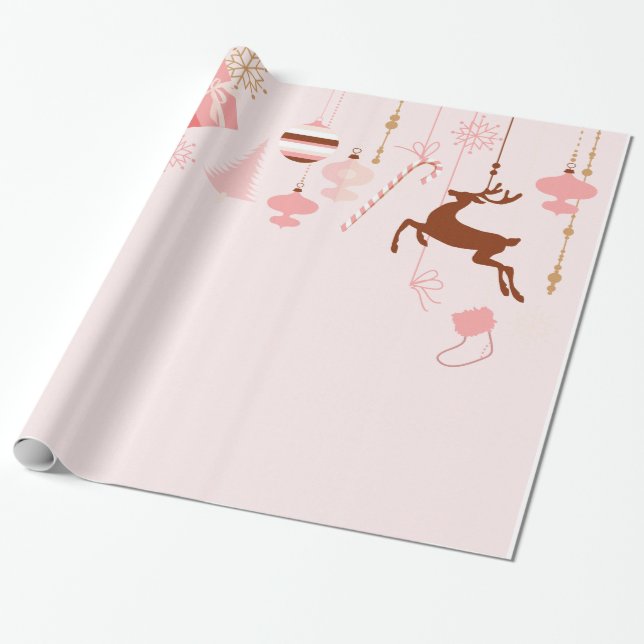 Papel De Presente Oranato de Natal Decorativo (Desenrolado)