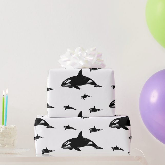 Papel De Presente Orca (Presentes para festas)