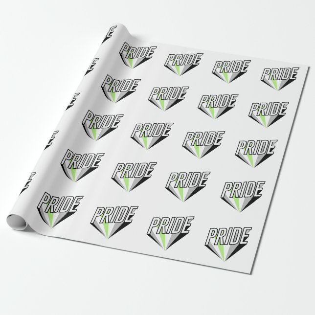 Papel De Presente Orgulho Agênero Explode (Desenrolado)