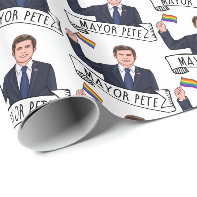 Papel De Presente Orgulho do Prefeito Pete (Ponta do rolo)