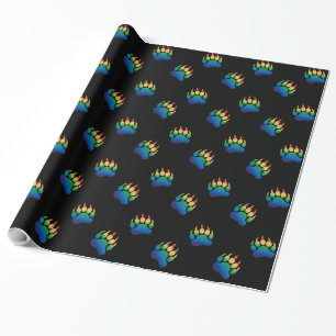 Papel De Presente Orgulho do Urso Gay Pata de Urso