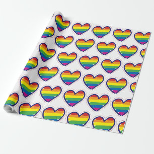 Papel De Presente Orgulho gay Love Heart