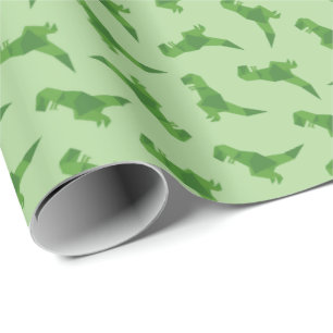 Papel De Presente Origami de T-Rex