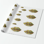 Papel De Presente ORIGINAL Gustav Klimt O Beijo inspirou Lábios PAPE<br><div class="desc">O DESIGN GUSTAV KLIMT ORIGINAL É O PAPEL DE EMBALAGEM DE LÁBIOS INSPIRADOS. DIVERSÃO E SIMPLES</div>