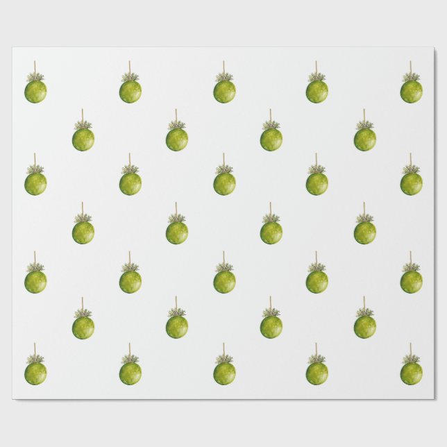 Papel De Presente Ornament Christmas Paper  (Aberto)