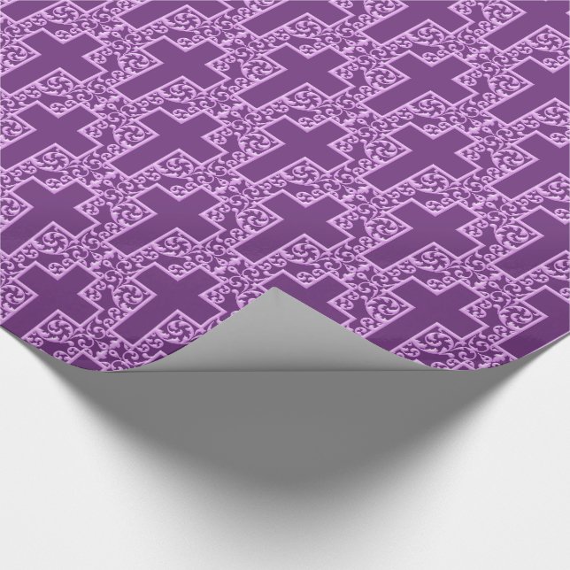 Papel De Presente Ornamentado Cross-7-Purple (Ponta)