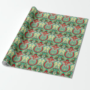 Papel De Presente Ornamento arabesco neon: estilo 80.
