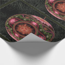 Papel De Presente Ornamento de Arte Fratural feliz