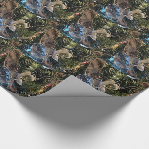 Papel De Presente Ornamento de Árvore de Natal Crystal Snowman