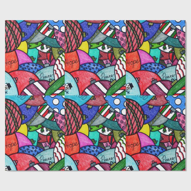 Papel De Presente Ornamentos Adortivos (Aberto)