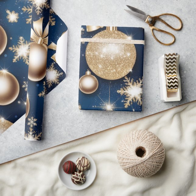 Papel De Presente Ornamentos da Glittery (Artesanato)