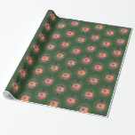 Papel De Presente Ornamentos de Árvore de Natal Pêssego em Verde<br><div class="desc">O Natal não é só vermelho,  verde,  branco e ouro! Este papel de embrulho decorativo vem com ornamentos de árvores de Natal brilhantes cor de pêssego coral e rosa,  fazer brilhante contraste com o fundo verde escuro. Um certo efeito de luz foi adicionado para dar aos ornamentos mais vida.</div>