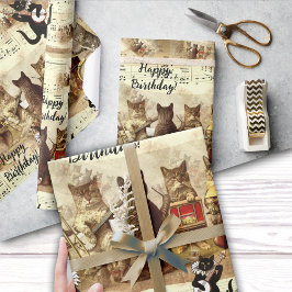 Papel De Presente Orquestra Sagrada de Feliz Aniversário