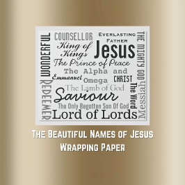 Papel De Presente Os Bons Nomes de Jesus