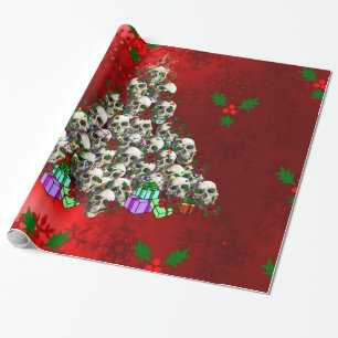 Papel De Presente Os crânios do Natal