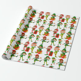 Papel De Presente Os Elfos do Papai Noel