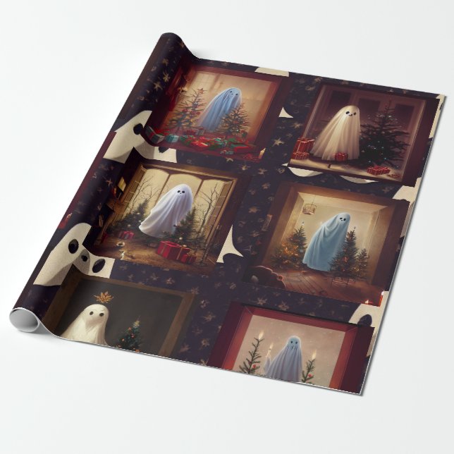 Papel De Presente Os Fantasmas do Natal (Desenrolado)