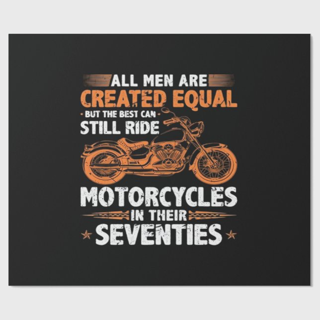 Papel De Presente Os Melhores Homens Ainda Podem Pilotar Motocicleta (Aberto)