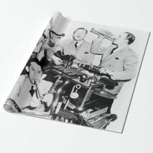 Papel De Presente Os meninos na bandvintage, música, banda, retrô, s