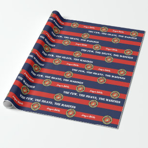 Papel De Presente Os Poucos, Os Corajosos Os Marines